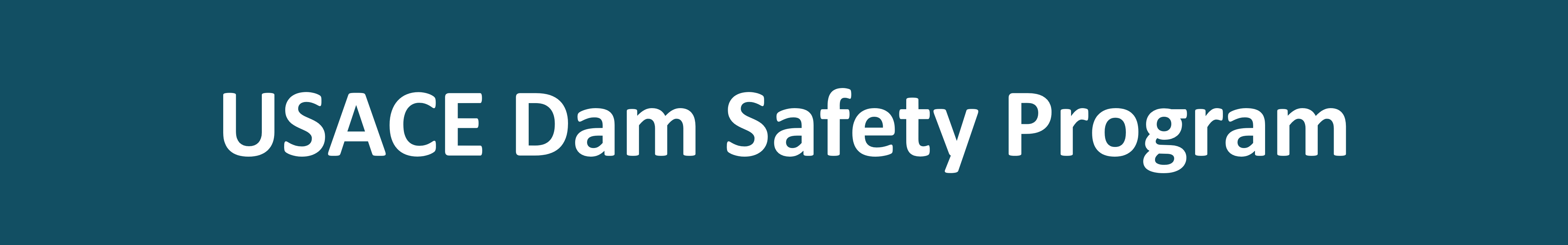 Dam Safety Program Header Graphic